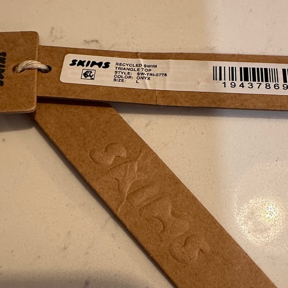 SKIMS Black Triangle Bikini Top - Picture 2 of 3